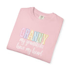 Granny Pastel Rainbow T‑Shirt — Retro Block Letter Grandma Tee