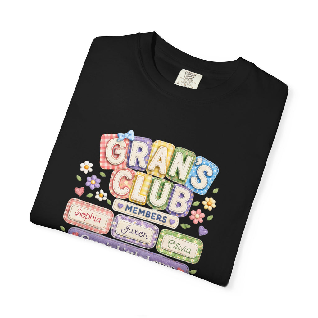 Grans Club T-Shirt – Personalized ‘Grans Club’ Family Names Tee
