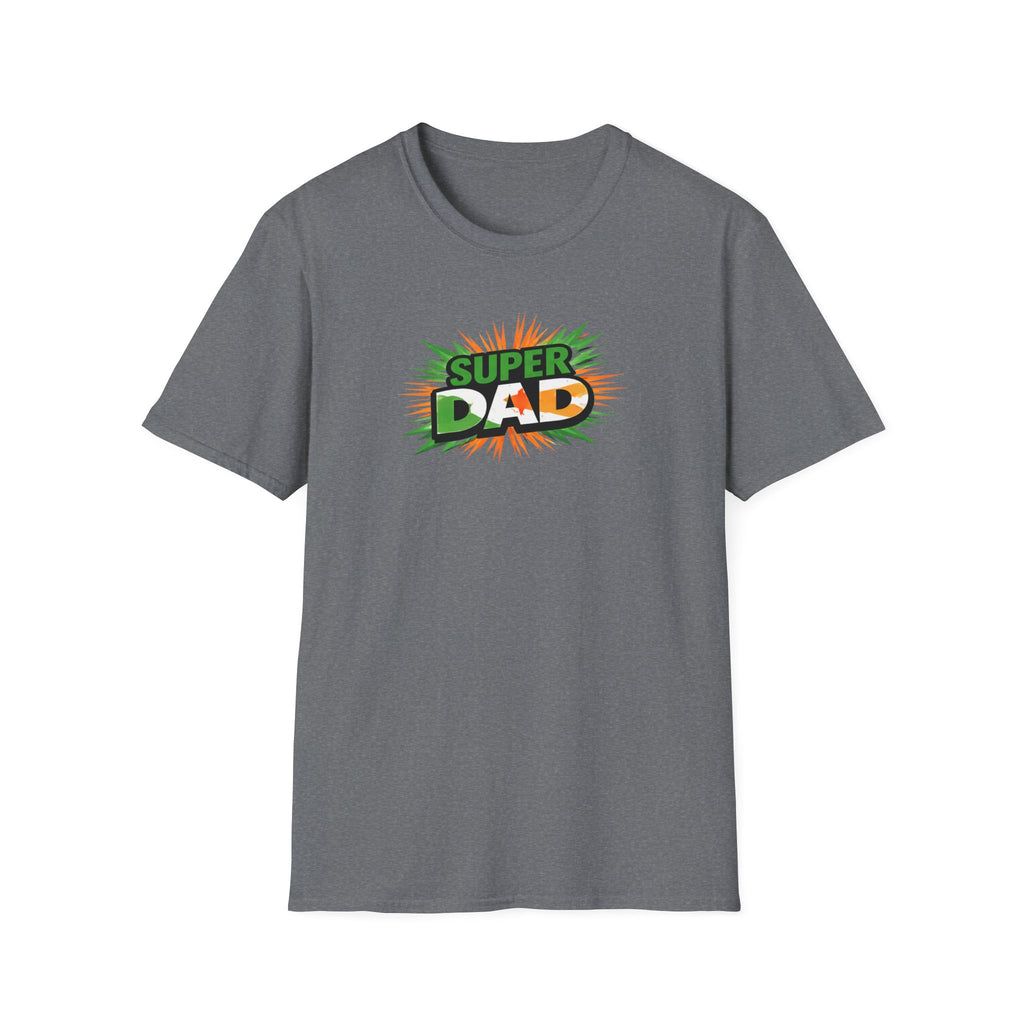 Super Dad T-Shirt — Ireland Flag themed Retro Comic Father’s Day Tee