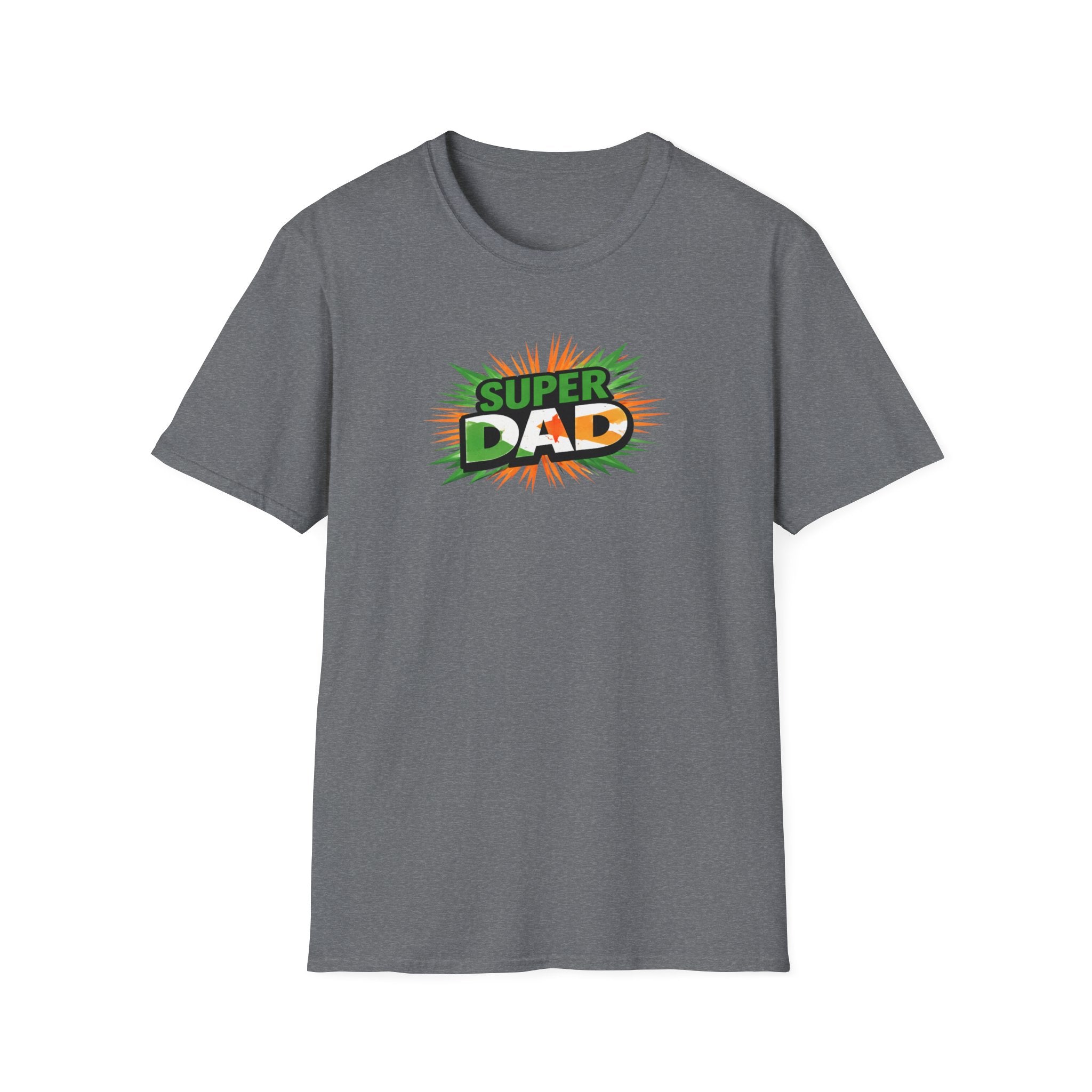 Super Dad T-Shirt — Ireland Flag themed Retro Comic Father’s Day Tee