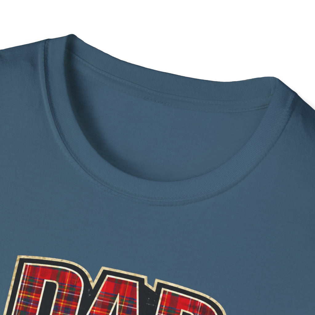 Dad Plaid Design T-Shirt – Rustic Father’s Day Gift