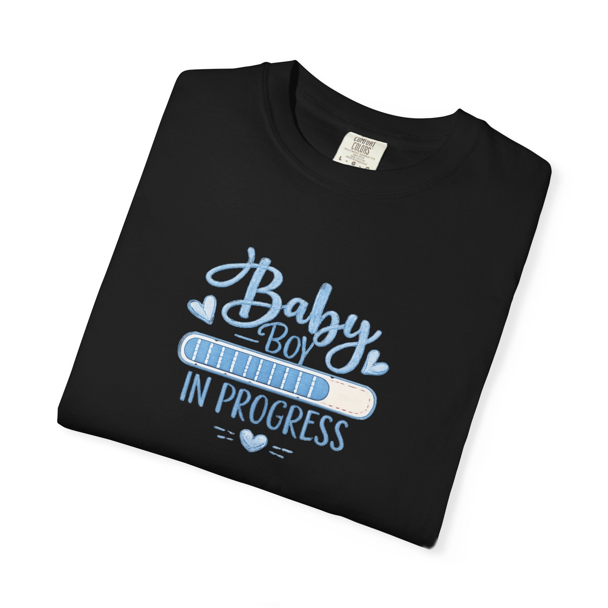 Baby Boy In Progress T-Shirt — Pregnancy Announcement Tee