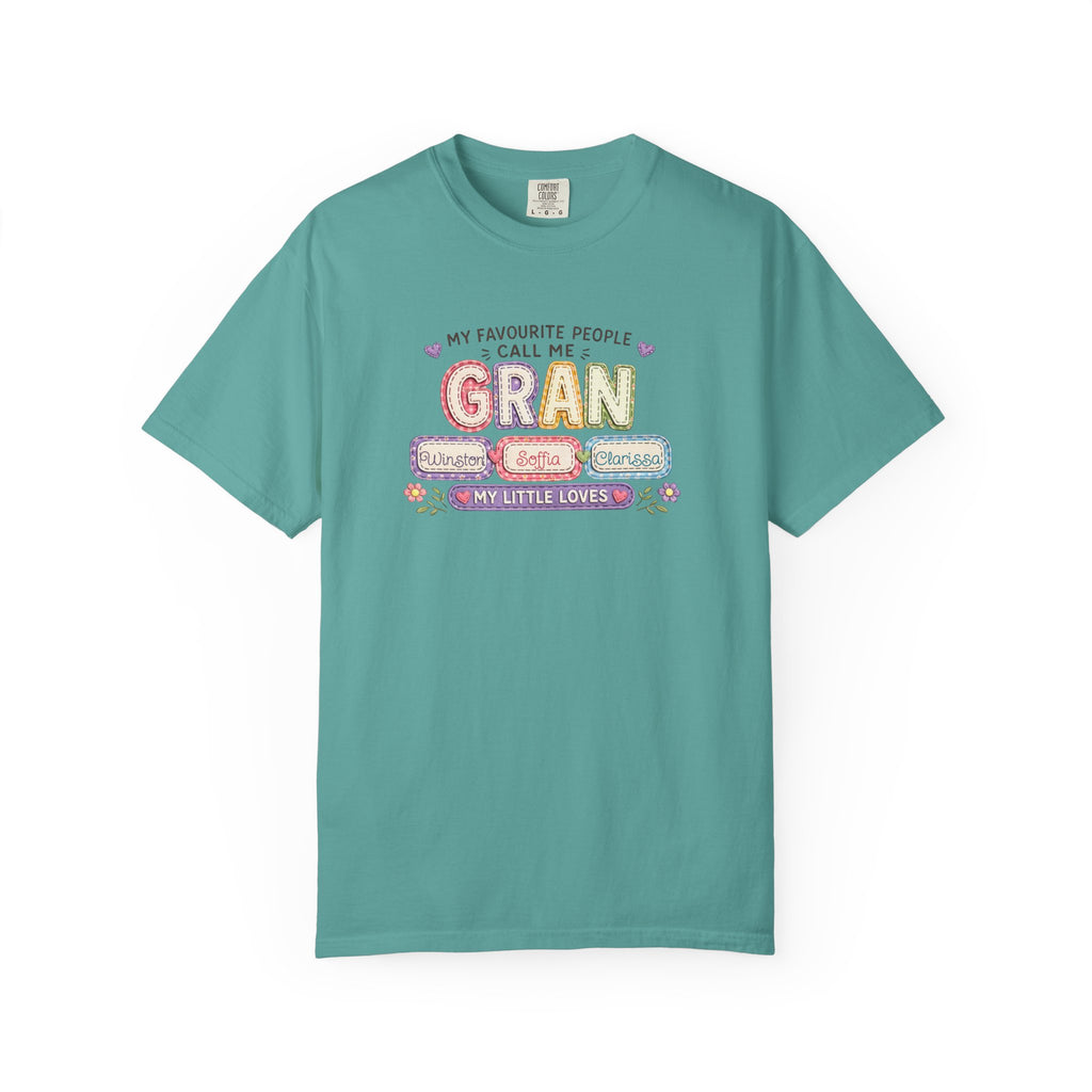 Gran Grandma T-Shirt – "My Favourite People Call Me Gran" Floral Gift Tee