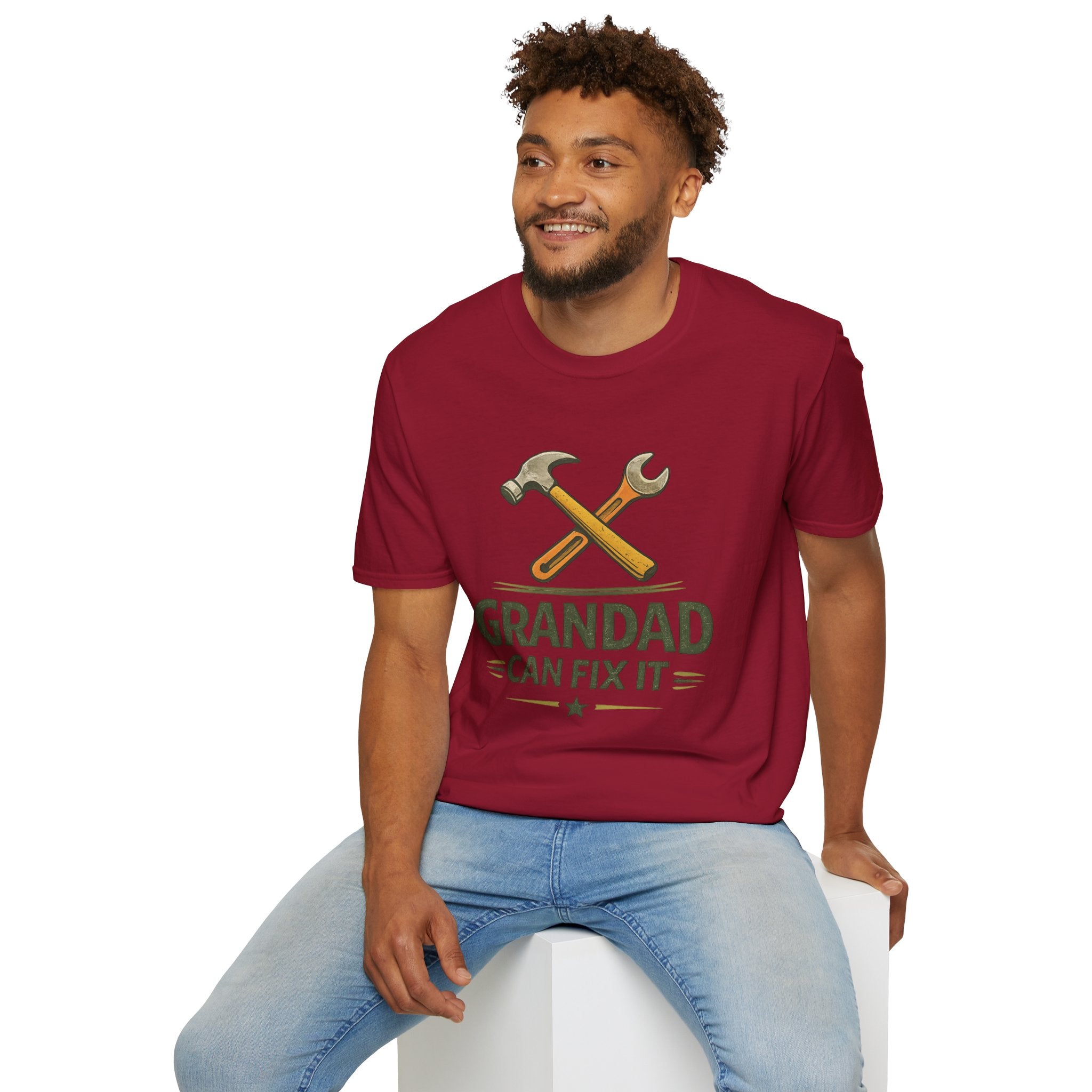 Grandad Can Fix It T-Shirt — Vintage Tools Fathers Day Gift