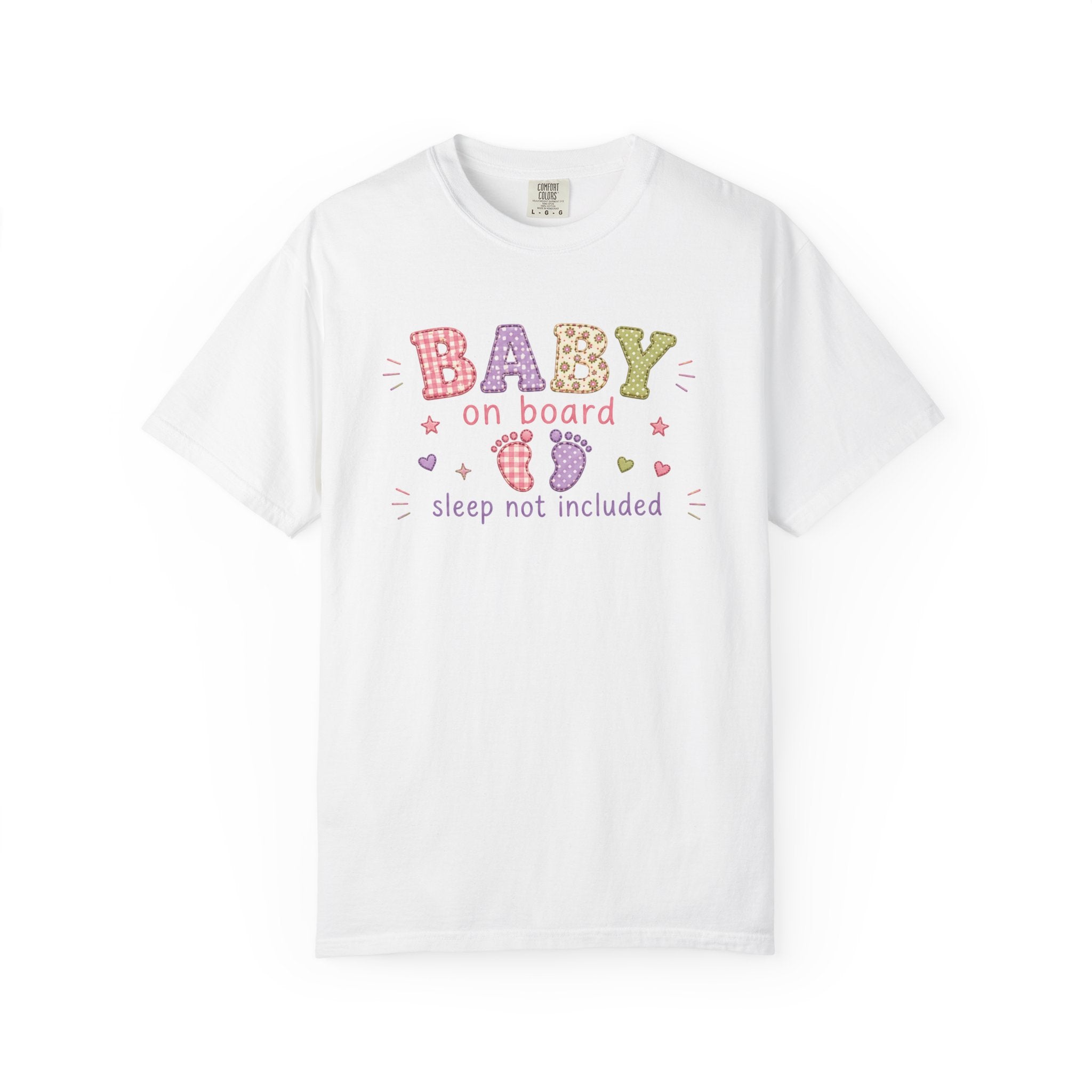 Baby On Board T-Shirt – "Sleep Not Included" Cute New Parent Tee