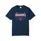 Grandma T-Shirt - "Becoming a Grandma Means My Heart Grows Bigger" - Cute Pastel New Grandma Gift