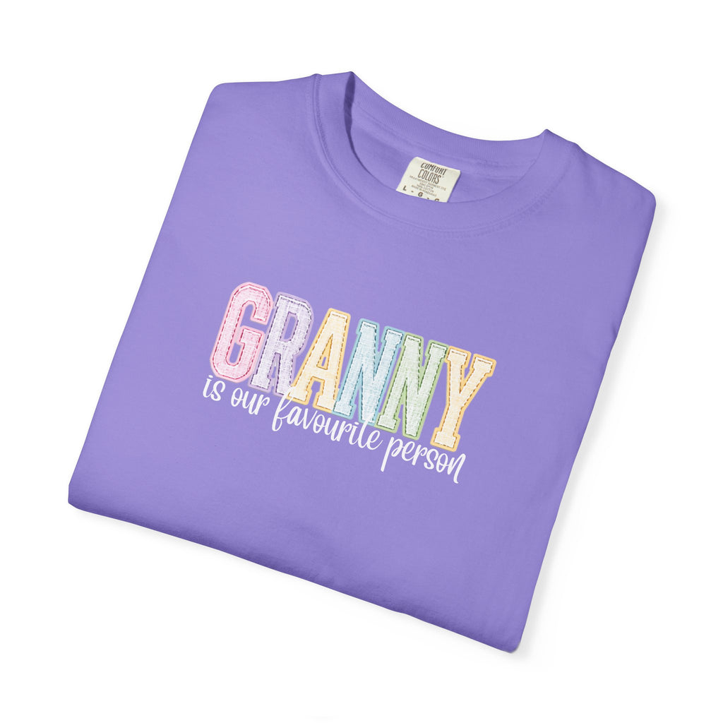 Granny Is Our Favourite Person T-Shirt — Pastel Grandma Gift Tee