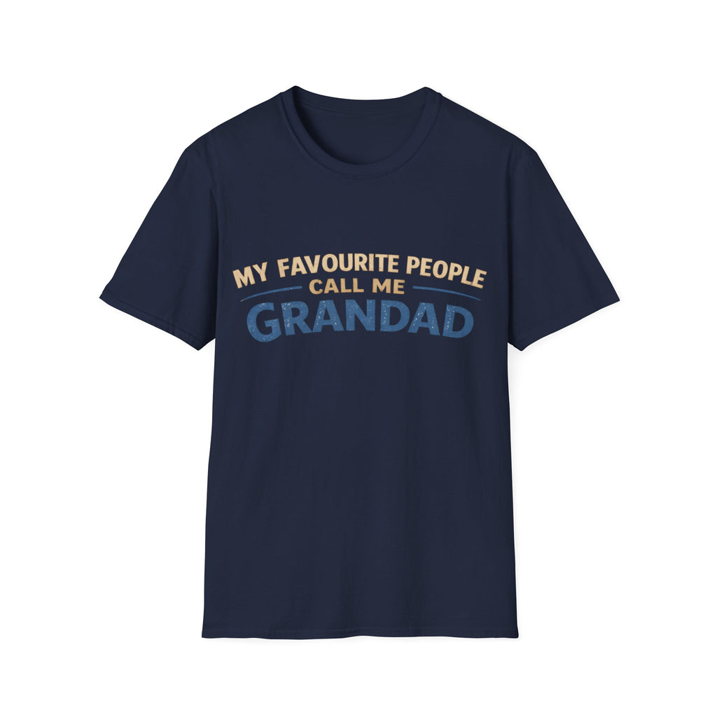 Grandad T-Shirt – “My Favourite People Call Me Grandad” Casual Grandpa Tee