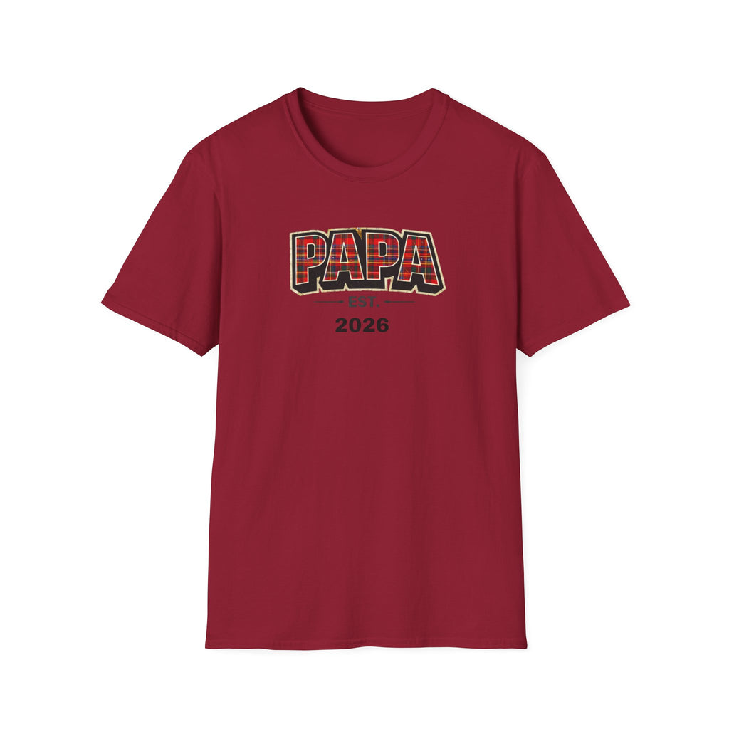 Papa Est. 2026 T-Shirt — New Dad Gift Tee