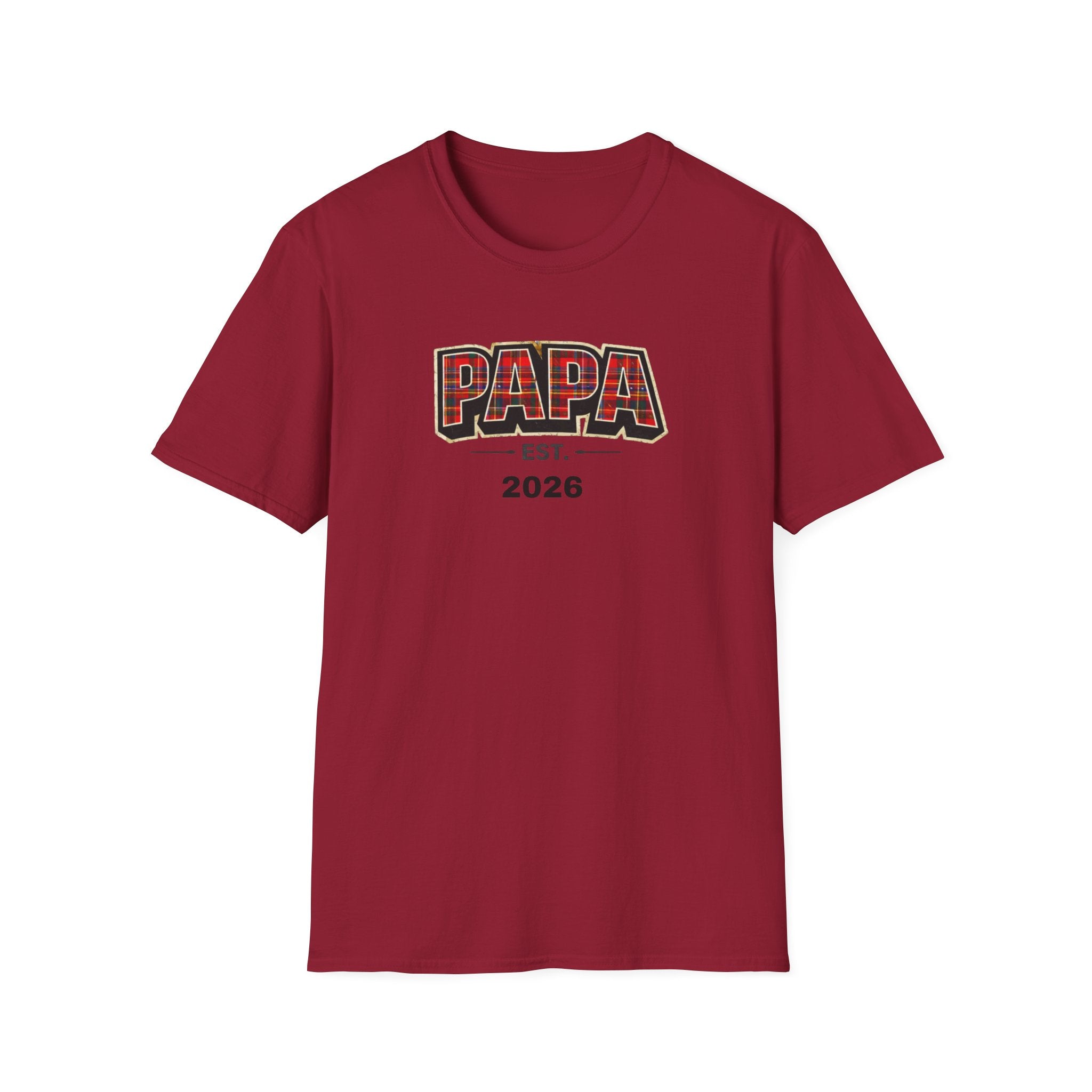 Papa Est. 2026 T-Shirt — New Dad Gift Tee