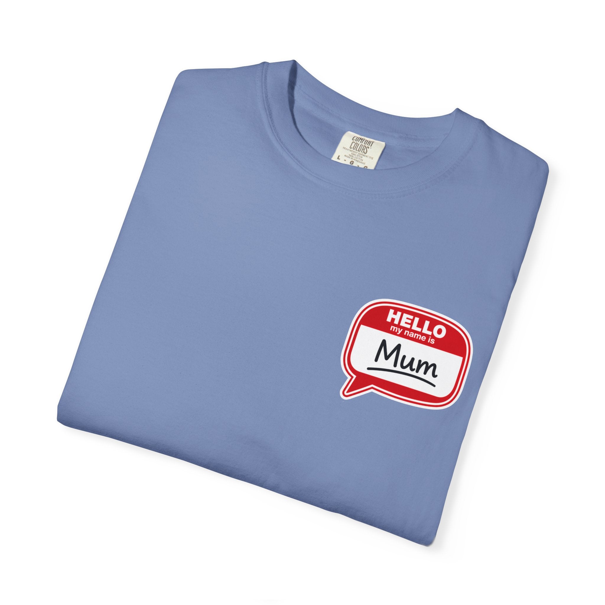 Hello Mum Speech Bubble T-Shirt — Cute Retro Mom Graphic Tee
