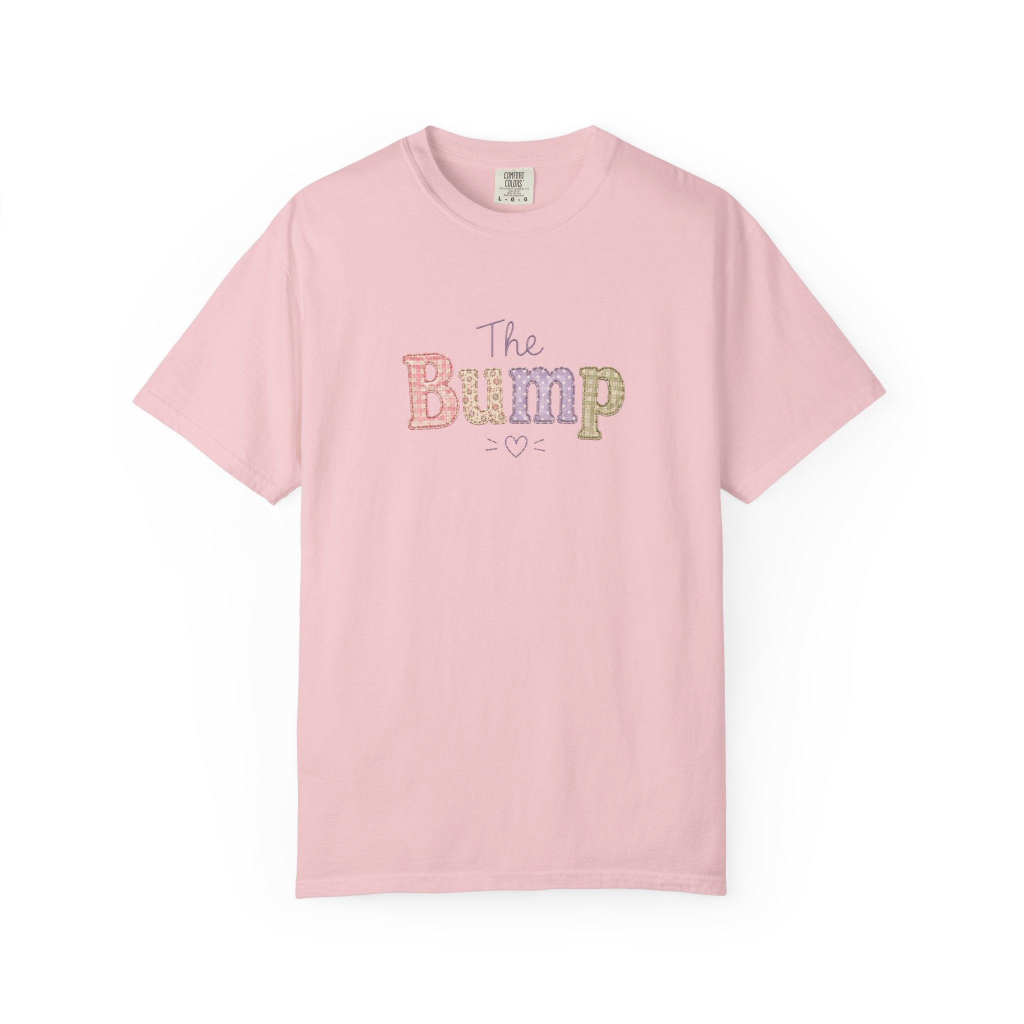 Maternity T-Shirt — 'The Bump' Pastel Vintage Graphic Tee