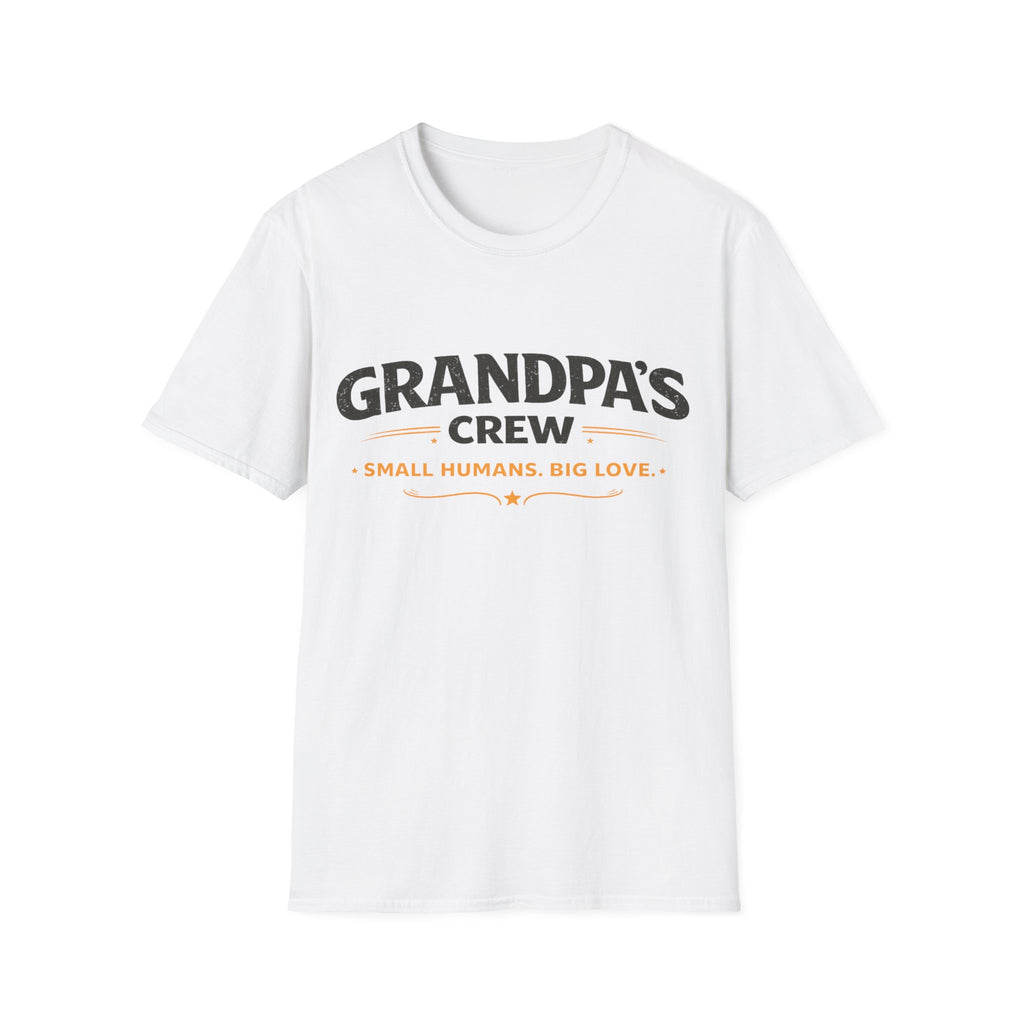 Grandpa's Crew T-Shirt — "Small Humans, Big Love" Grandpa Gift