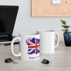 Made in the UK Mug — British Flag Watercolor Coffee Cup