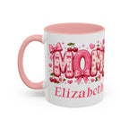 "MOM" Floral Blossom Mug — Personalise