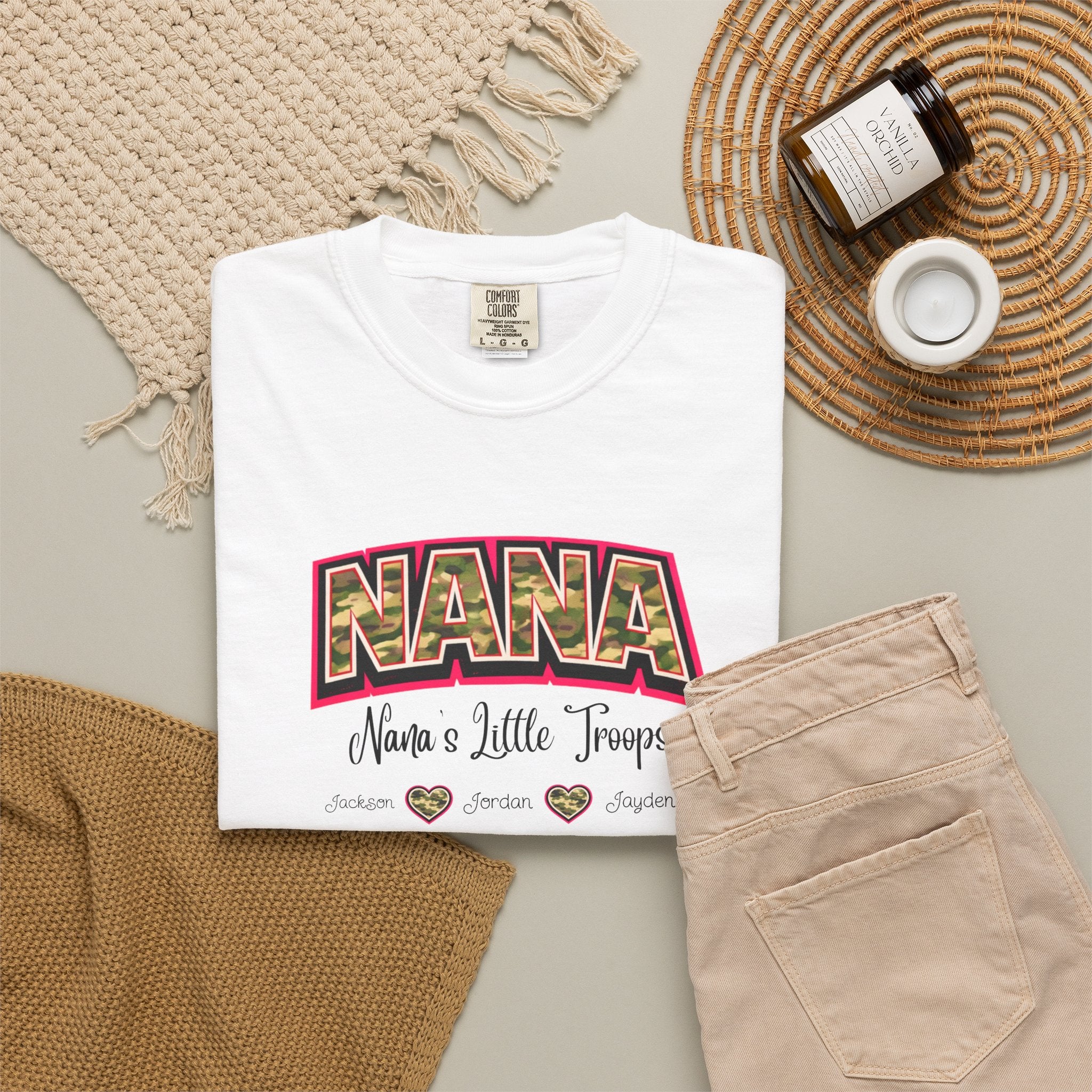 NANA Leopard Print Tee - "Nana's a Little Tramp" Graphic T-Shirt for Grandmothers