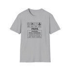 Papa Warning T-Shirt – ‘Spoils Grandkids’ Funny Grandpa Gift Tee