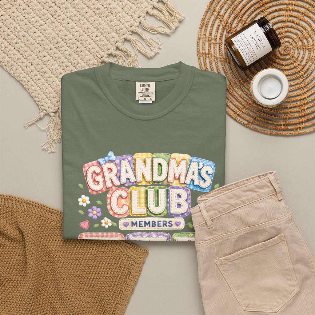 Grandmas Club T-Shirt — Grandma’s Little Loves Graphic Tee