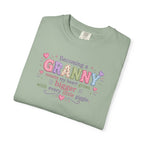 Becoming a Granny T-Shirt – Cute Grandma Shirt with "Becoming a Granny means my heart grows bigger with every little giggle" Design