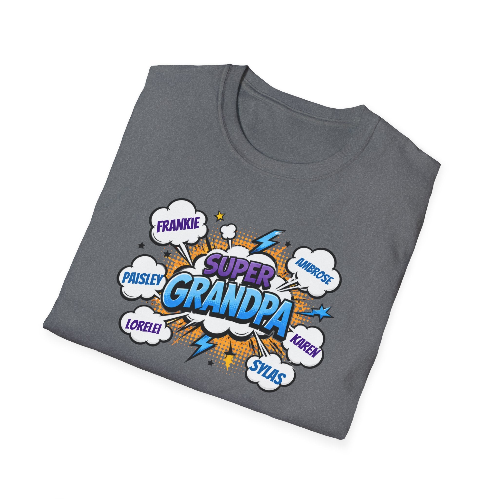 Super Grandpa Comic T-Shirt — "Super Grandpa" Funny Gift for Grandfathers