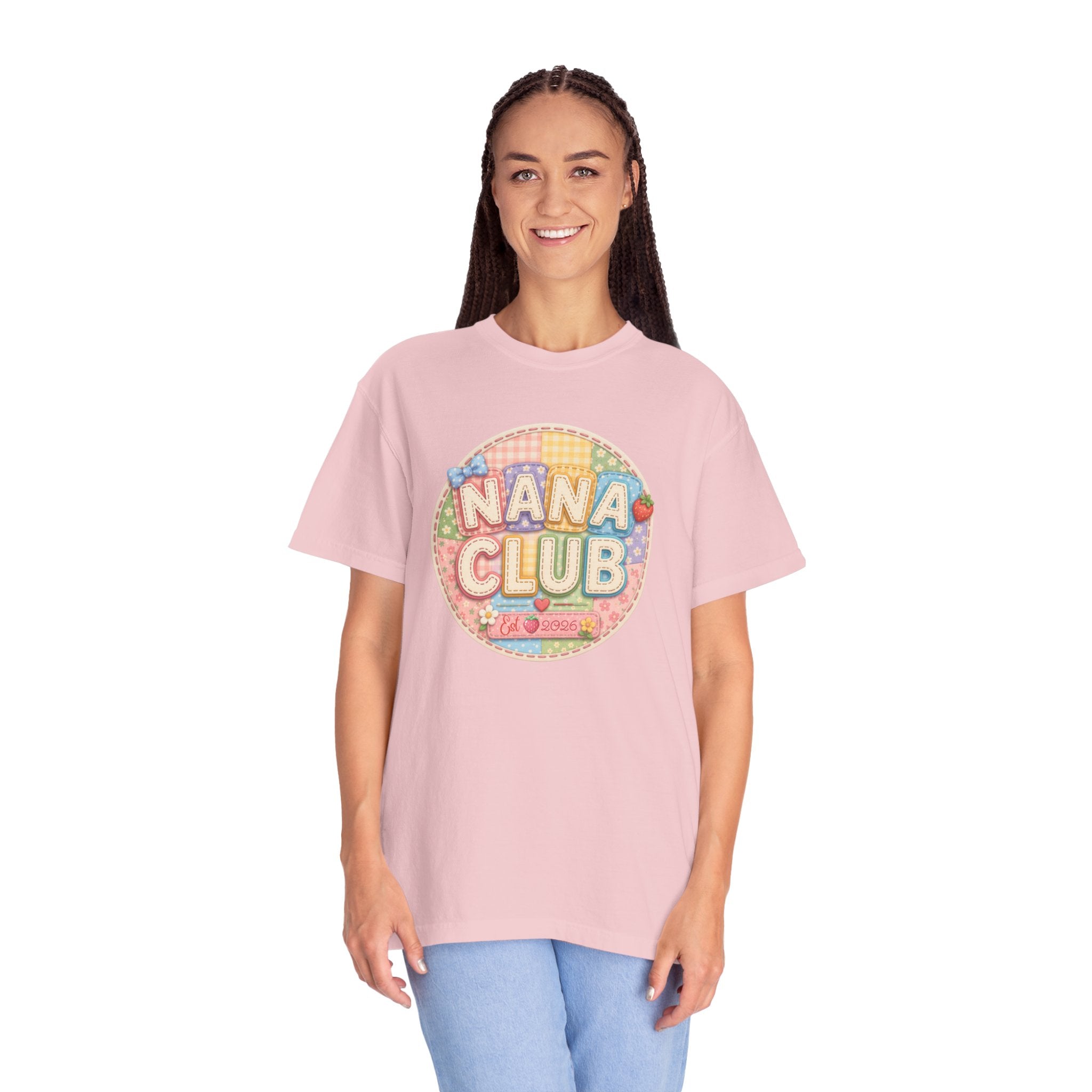 Nana Club T-Shirt — Retro Pastel Grandma Gift Tee