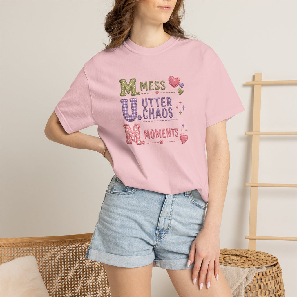 M.U.M. Acronym T-Shirt – "Mess, Utter Chaos, Moments" Mother's Day Graphic Tee