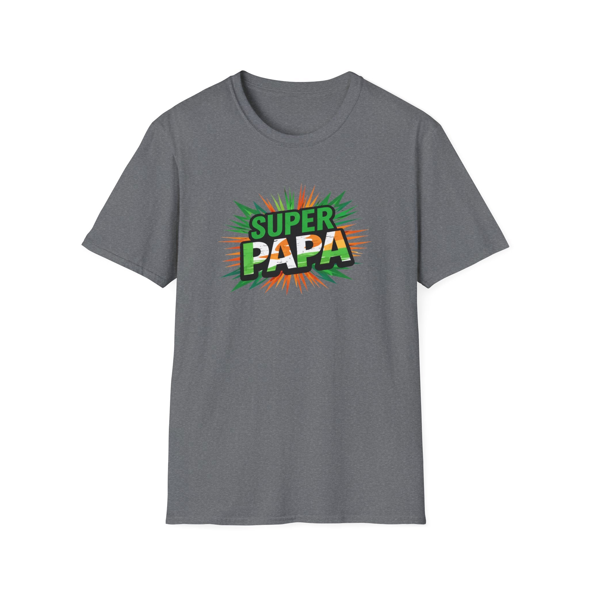 Super Papa Ireland Flag/Irish themed T-Shirt – Comic-Style Father’s Day Tee