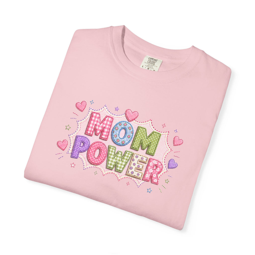 Mom Power T-Shirt — Cute Pastel Heart Mother's Day Tee
