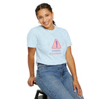 T-Shirt — "Warning: Hormonal" Cute Pink Gingham Alert Graphic