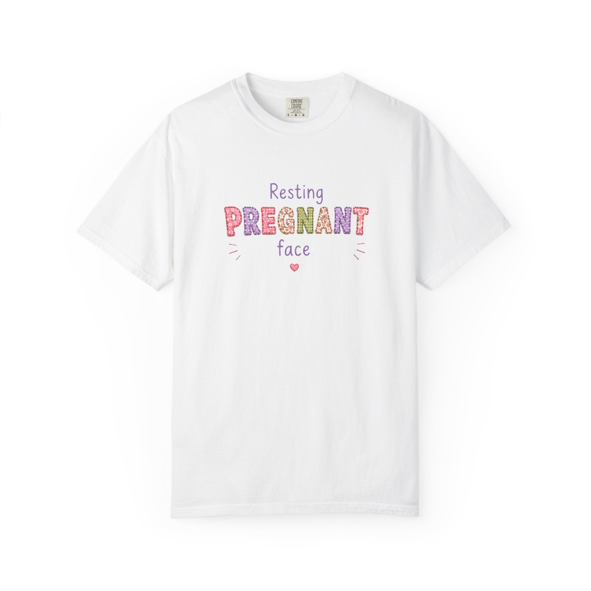 Pregnant Face T-Shirt — "Resting Pregnant Face" Cute Maternity Tee
