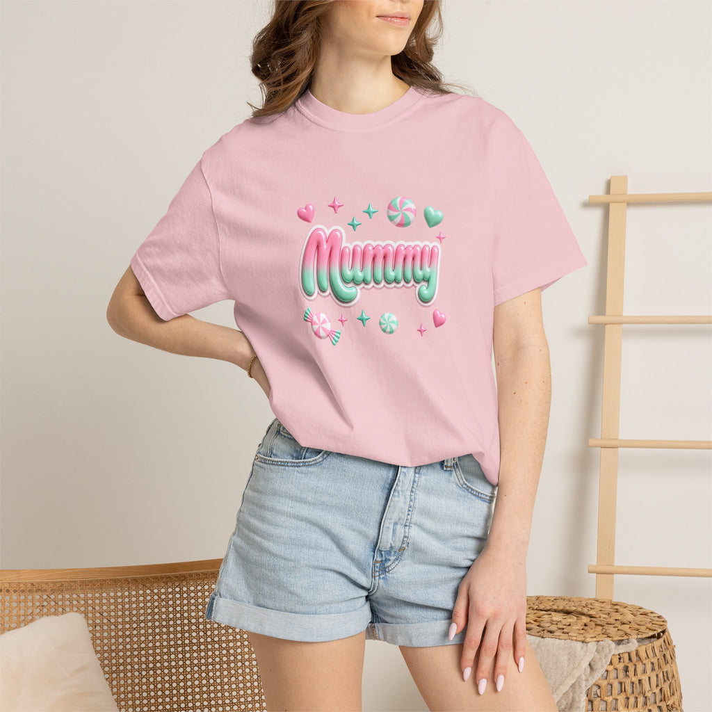 Mummy Pastel Candy Script T-Shirt