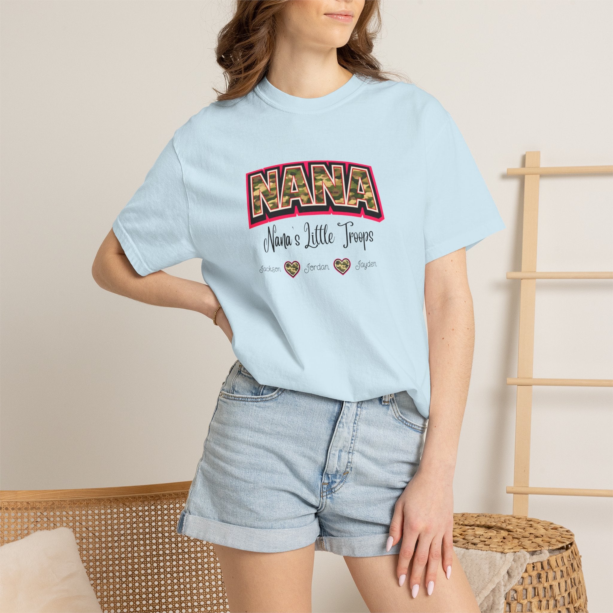 NANA Leopard Print Tee - "Nana's a Little Tramp" Graphic T-Shirt for Grandmothers