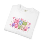 Mom Power T-Shirt — Cute Pastel Heart Mother's Day Tee