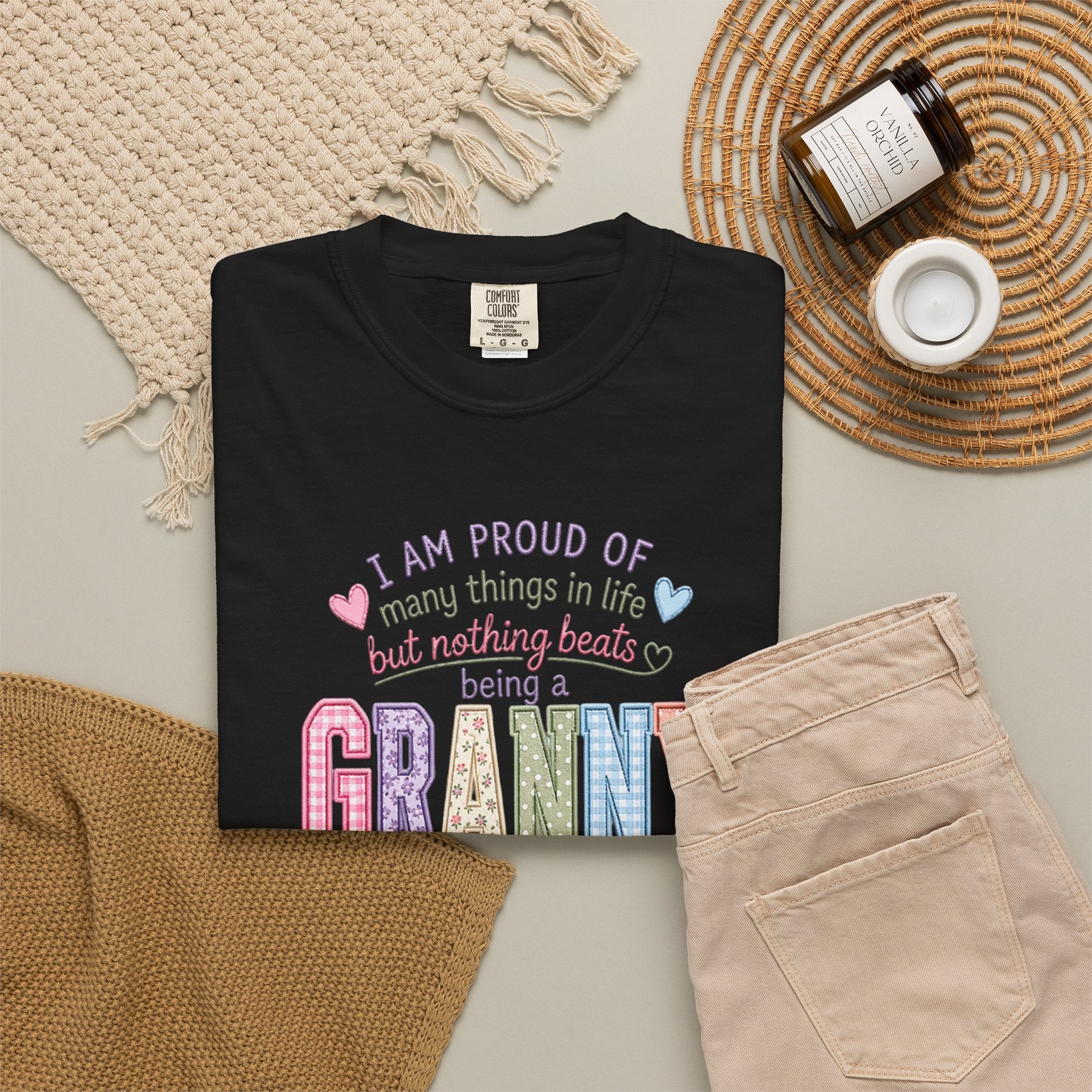 Granny Proud Tee — "I Am Proud of Many Things in Life But Nothing Beats Being a Granny"