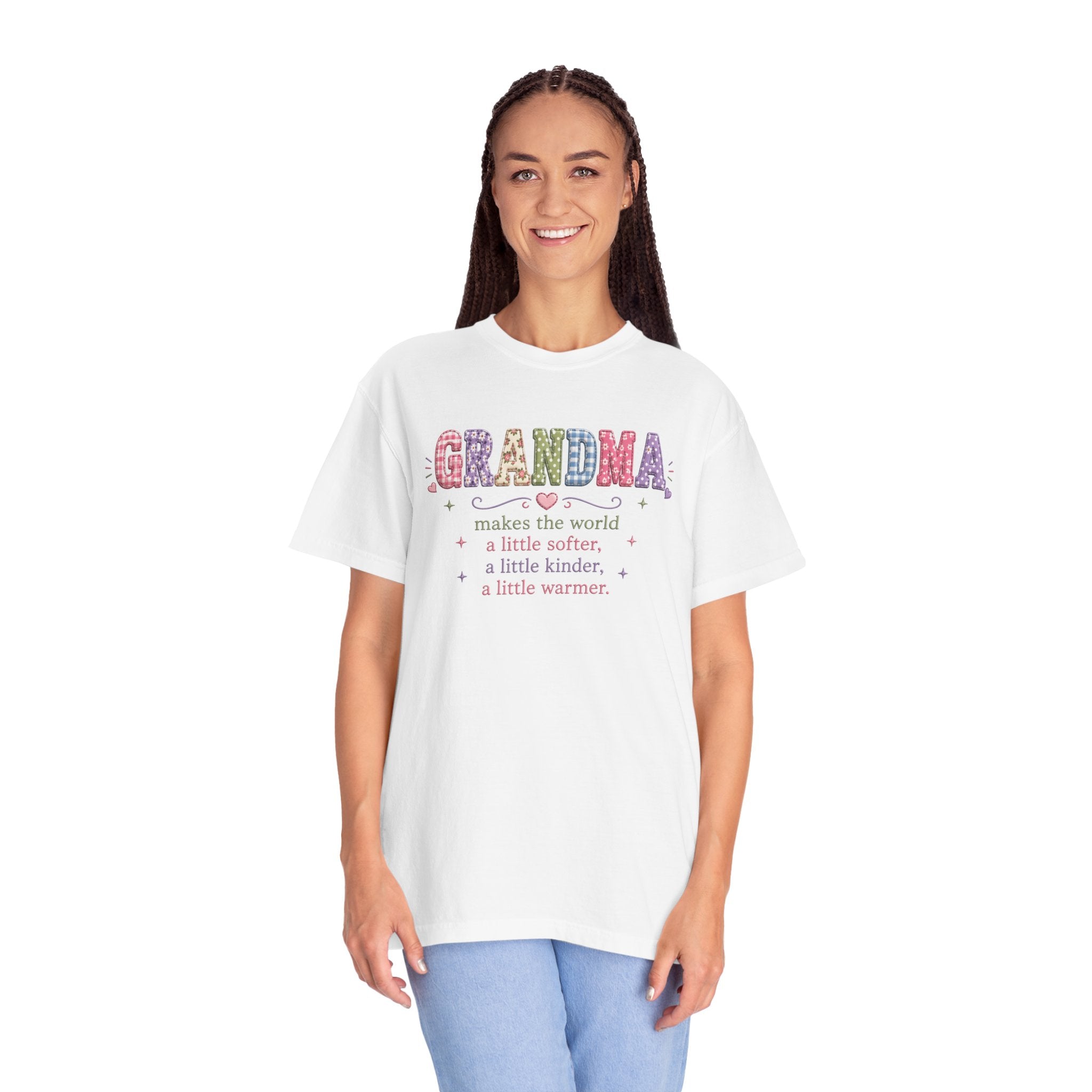 Grandma Floral T-Shirt — "Grandma makes the world a little softer, kinder, warmer"