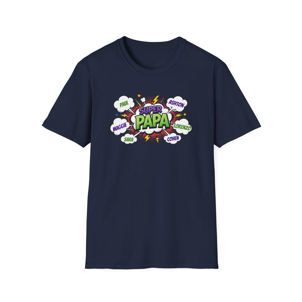 Super Papa Comic T-Shirt — Funny Father’s Day Gift