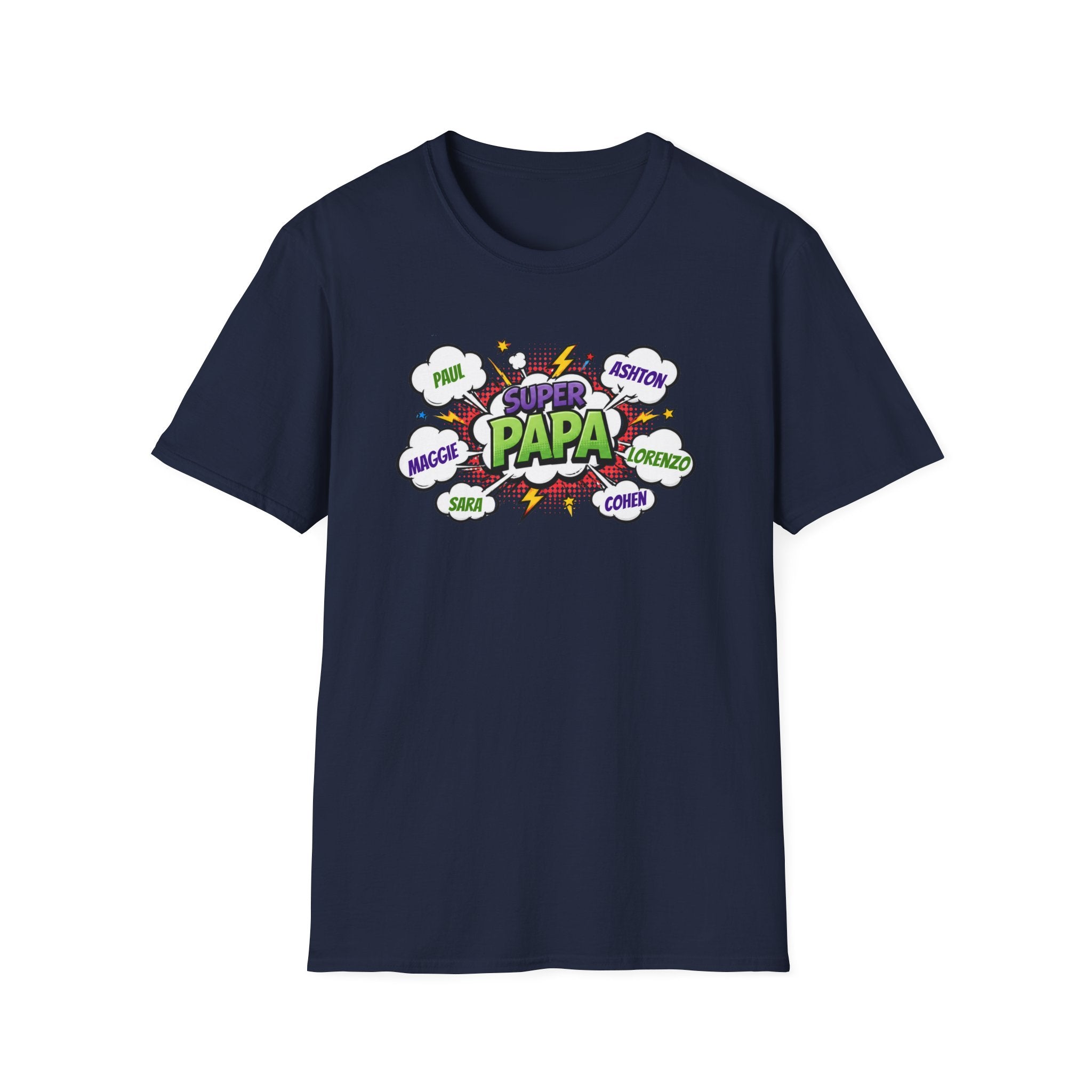 Super Papa Comic T-Shirt — Funny Father’s Day Gift