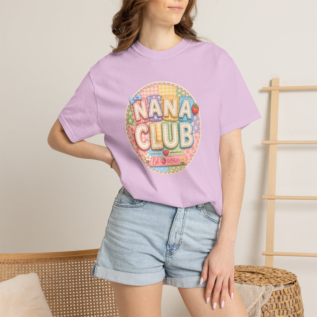Nana Club T-Shirt — Retro Pastel Grandma Gift Tee