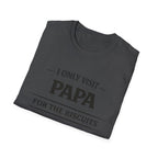 Papa T-Shirt — "I Only Visit Papa for the Biscuits" Funny Grandpa Gift