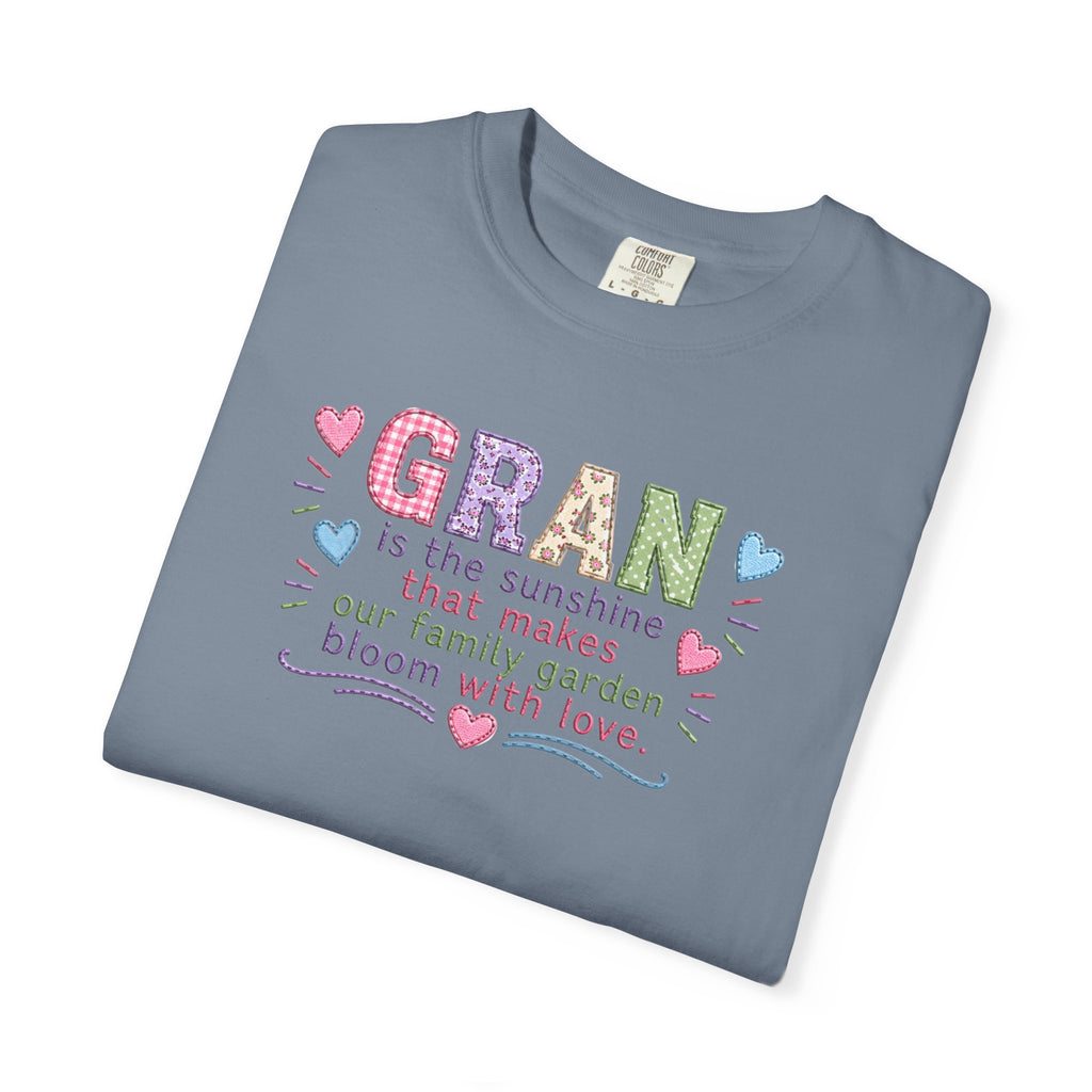 Grandma Floral T-Shirt — "GRAN is the sunshine that makes our family garden bloom with love"