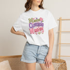 Mess, Overload, Mini-Hugs Hugs T-Shirt — Cute Hand-Lettered Mom Vibes Tee