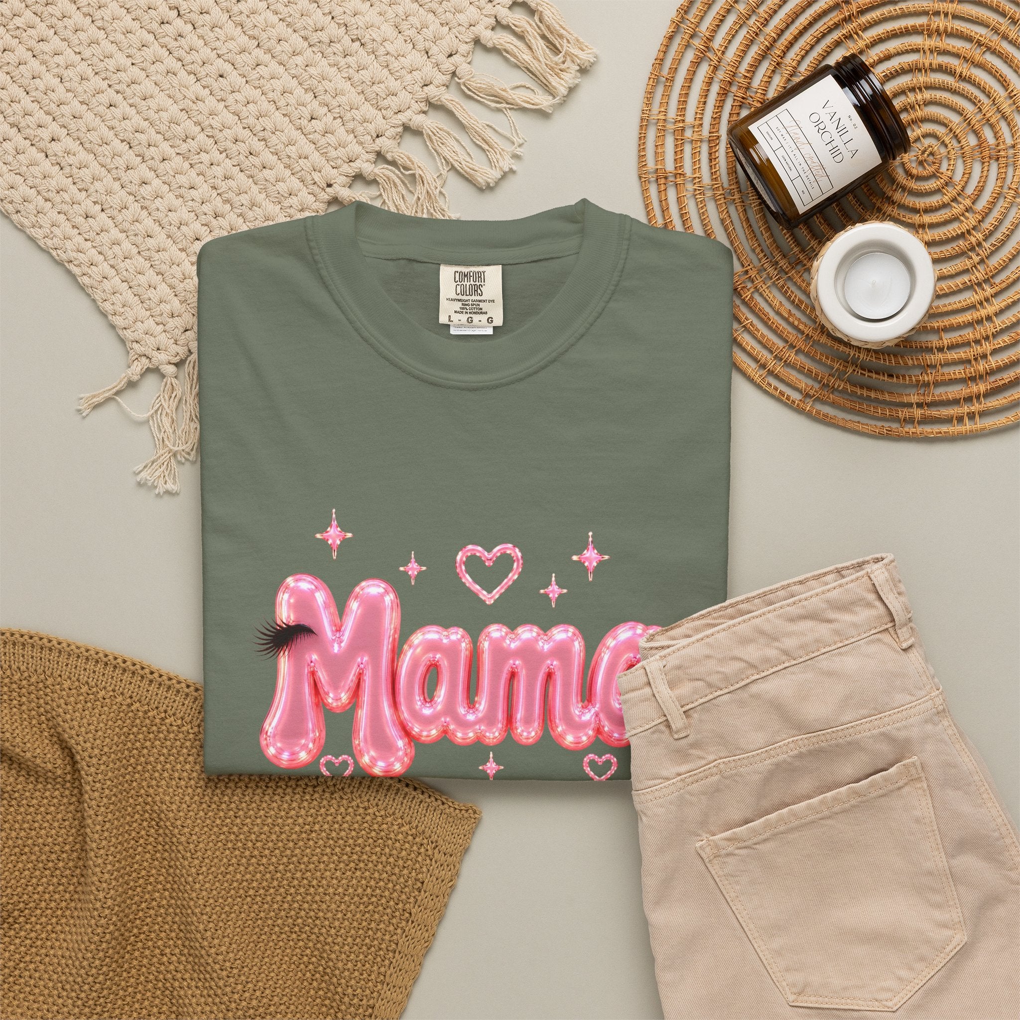 MAMA Pink Balloon Eyelashes T-Shirt