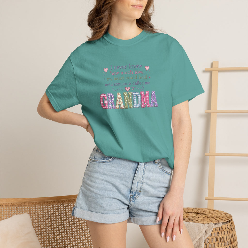 Grandma Floral Lettering T‑Shirt – "I Never Knew How Much Love" Mother's Day Gift