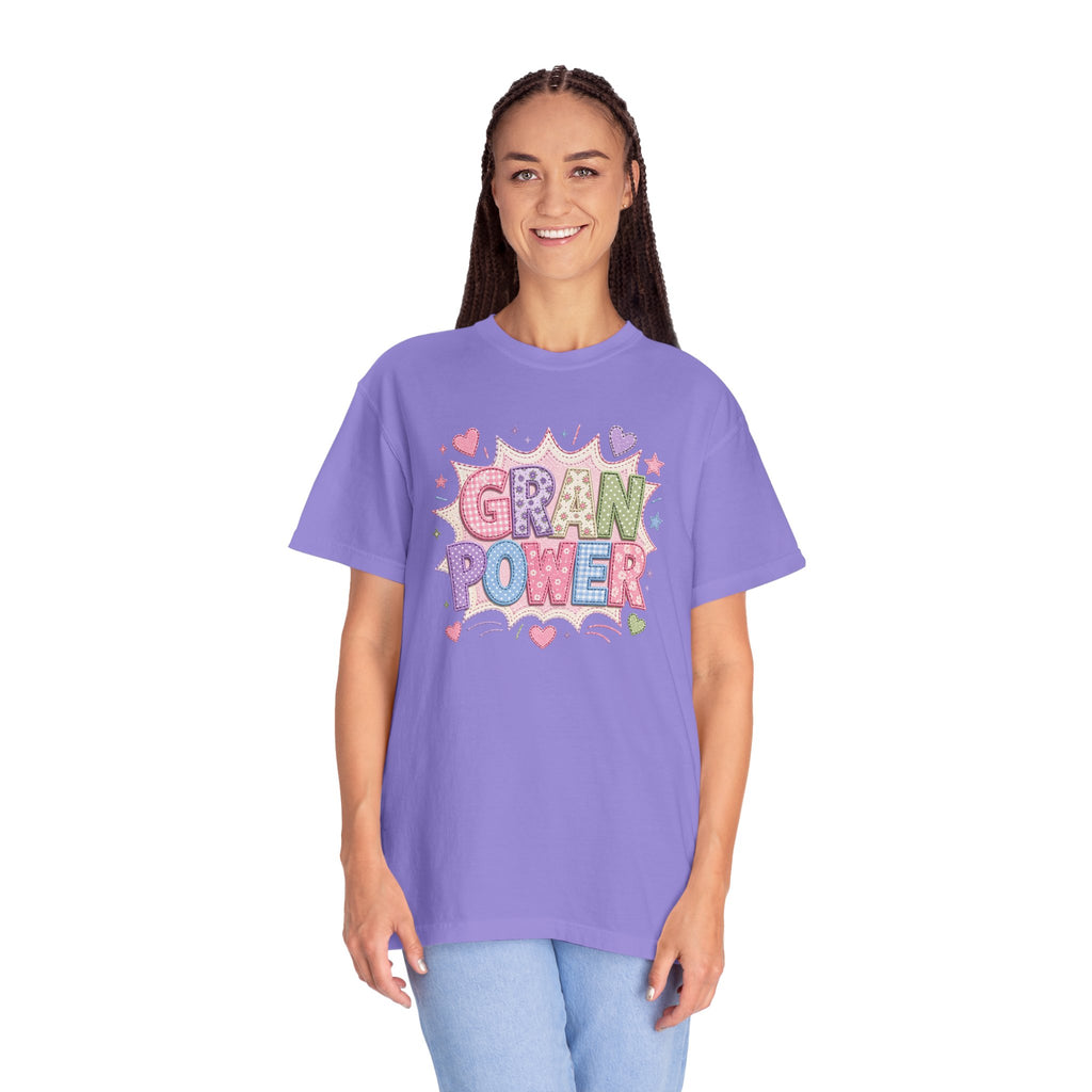 Gran Power T-Shirt — Cute Pastel 'Gran Power' Graphic Tee for Grandparents, Mother's Day Gift