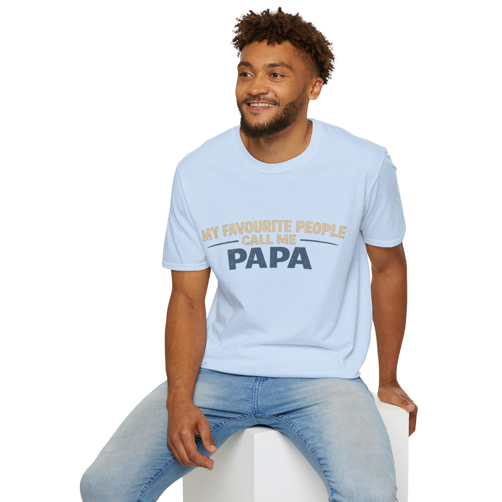 Papa T-Shirt — "My Favourite People Call Me Papa" Father's Day Tee
