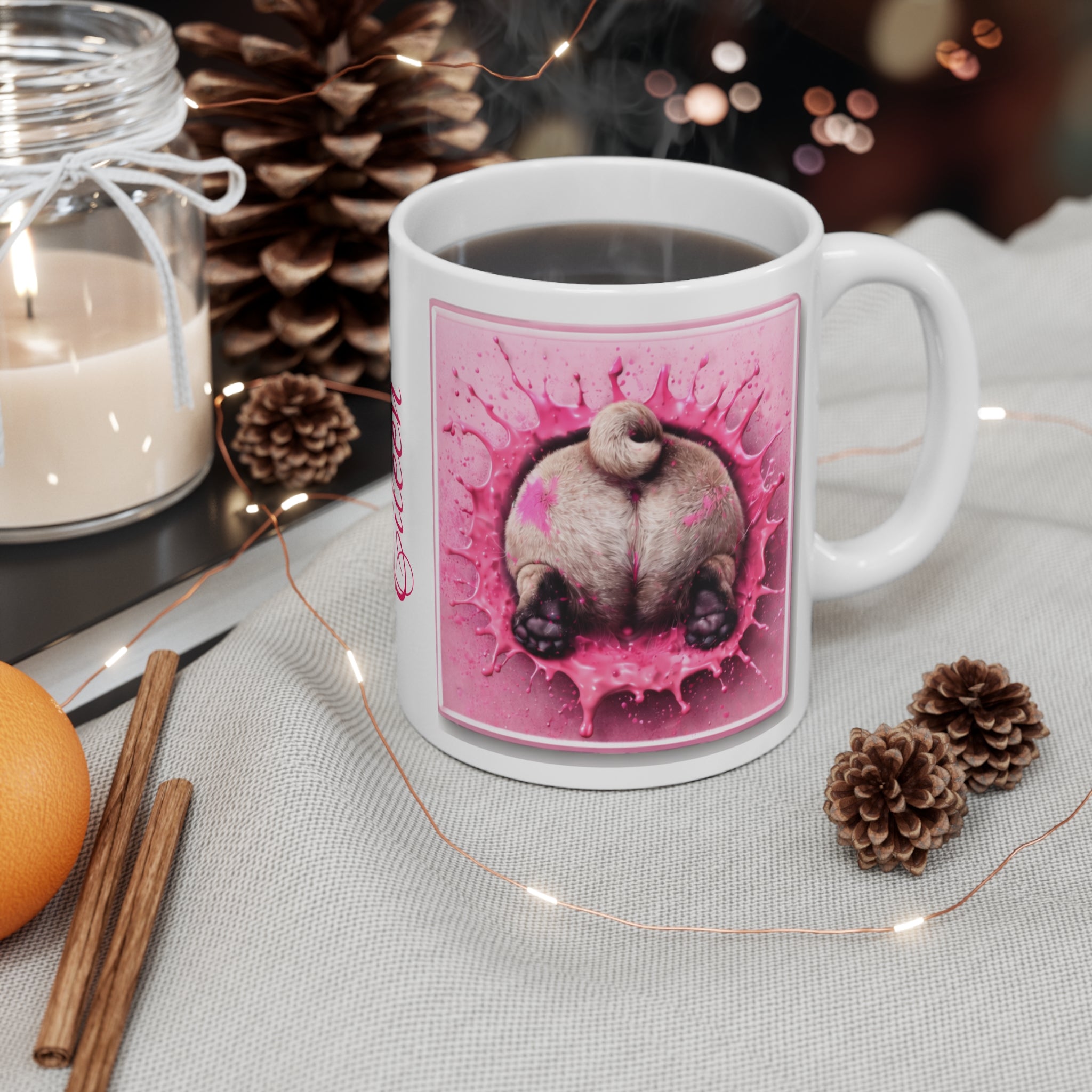 Pug 'I Puggin' Love You' Personalized Mug
