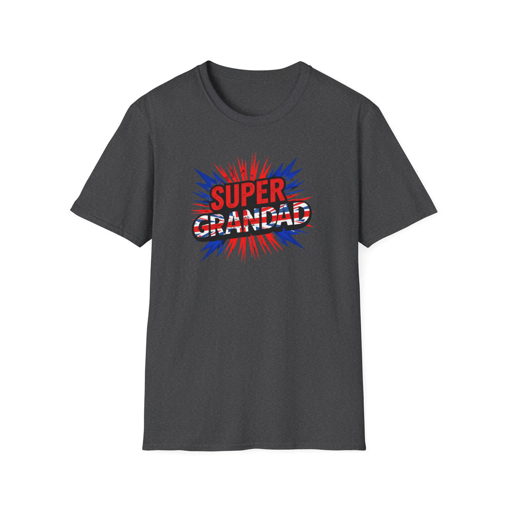 Super Grandad Union Jack/England themed Comic-Style T-Shirt
