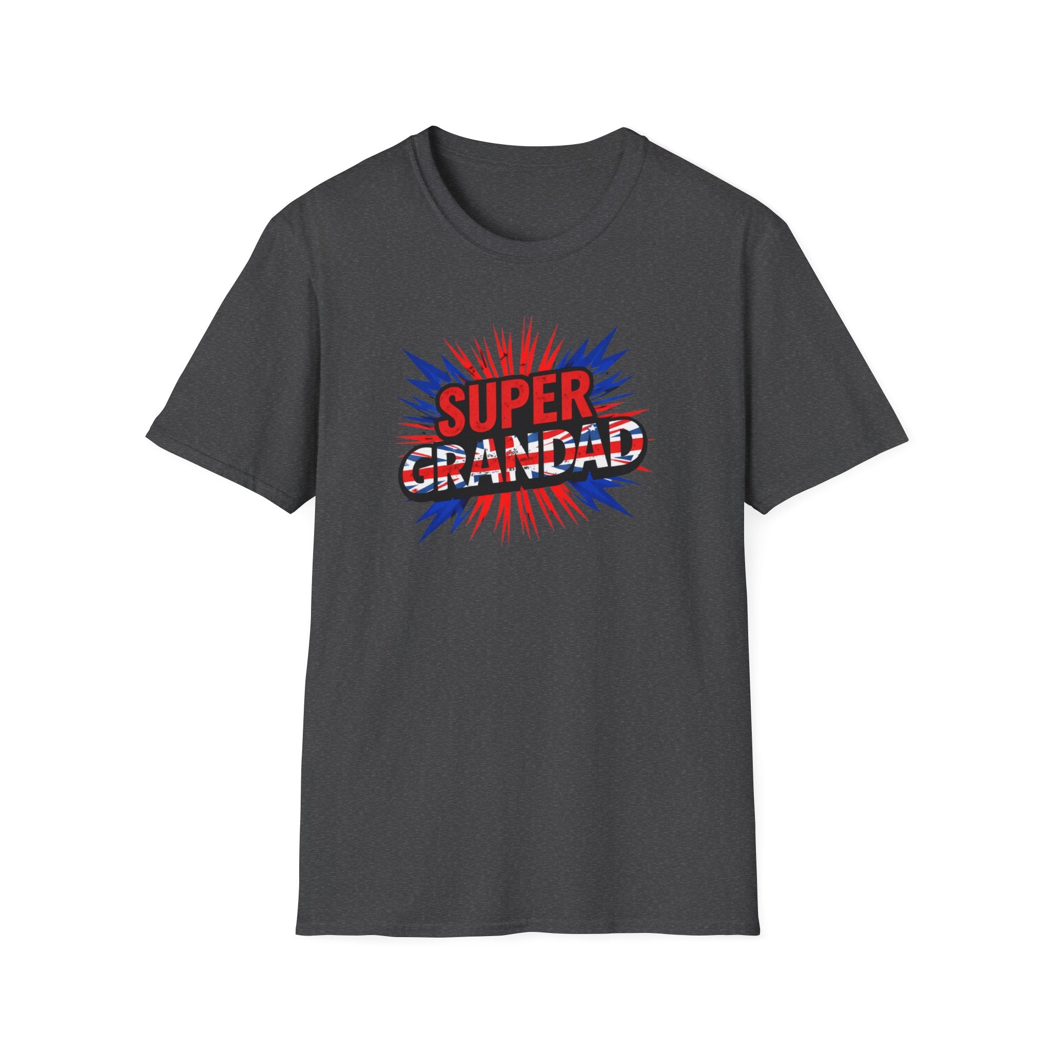 Super Grandad Union Jack/England themed Comic-Style T-Shirt