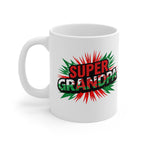 Super Grandpa Welsh Flag/Wales themed Mug — Bold Retro Graphic Coffee Cup for Grandfathers