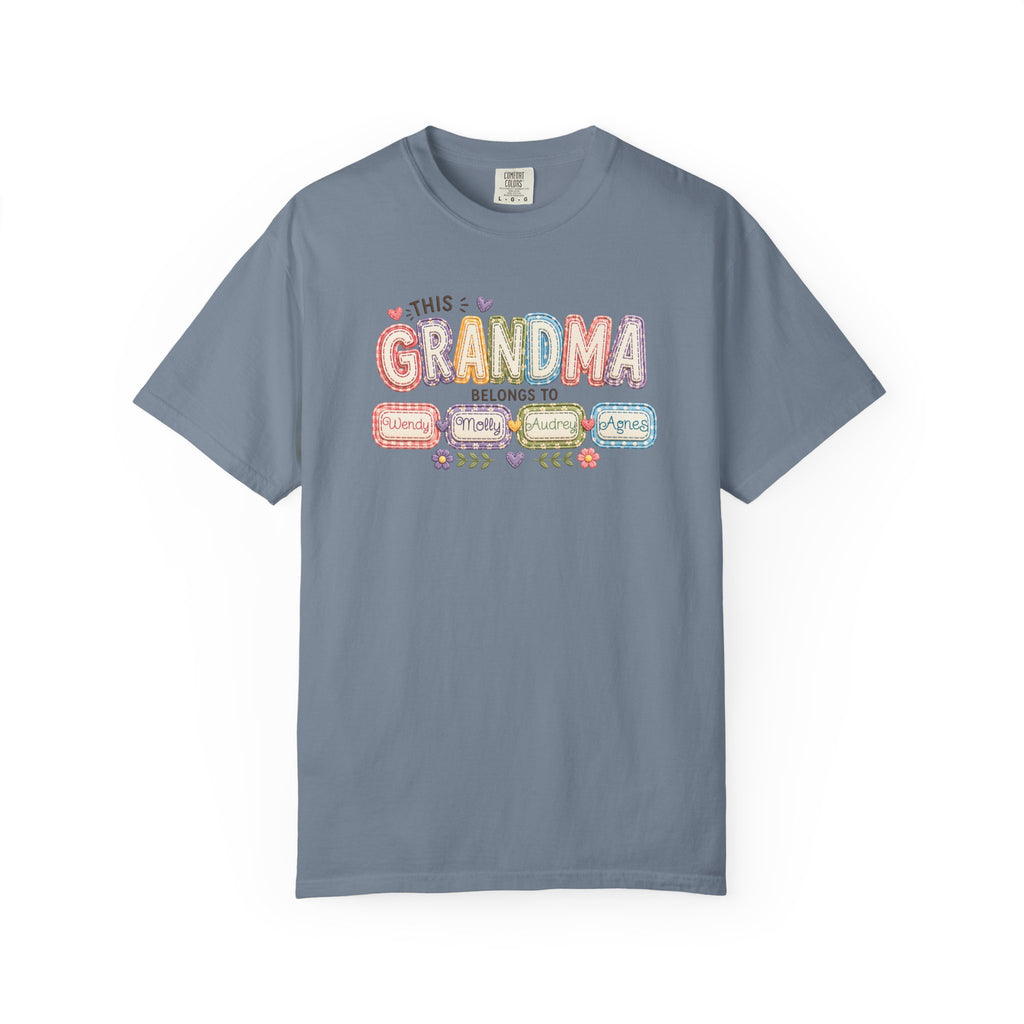 Grandma Belongs To Cute Pastel Family Names T-Shirt